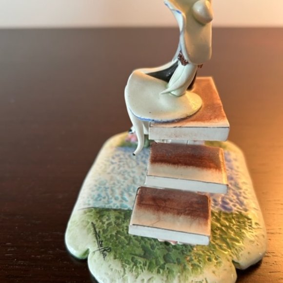 LINO ZAMPIVA MULTICOLORED PORCELAN FIGIRINE OF COUPLE IN LOVE - Picture 3 of 7